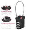 TSA luggage lock, 4-digits, suitcase combination lock, numerical code with