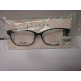 Phoebe Couture  Eyeglass Frames P341   BLACK  55-18-140-38 With  Case