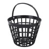 Black Golf Ball Basket Nylon Plastic Golfball Container Golf Ball