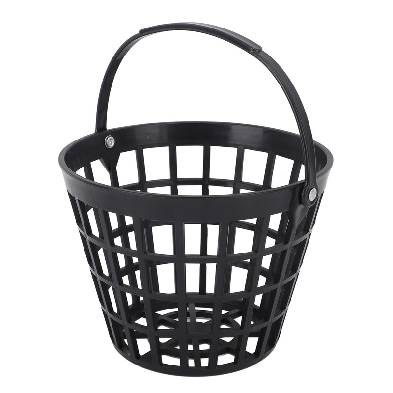 Black Golf Ball Basket Nylon Plastic Golfball Container Golf Ball