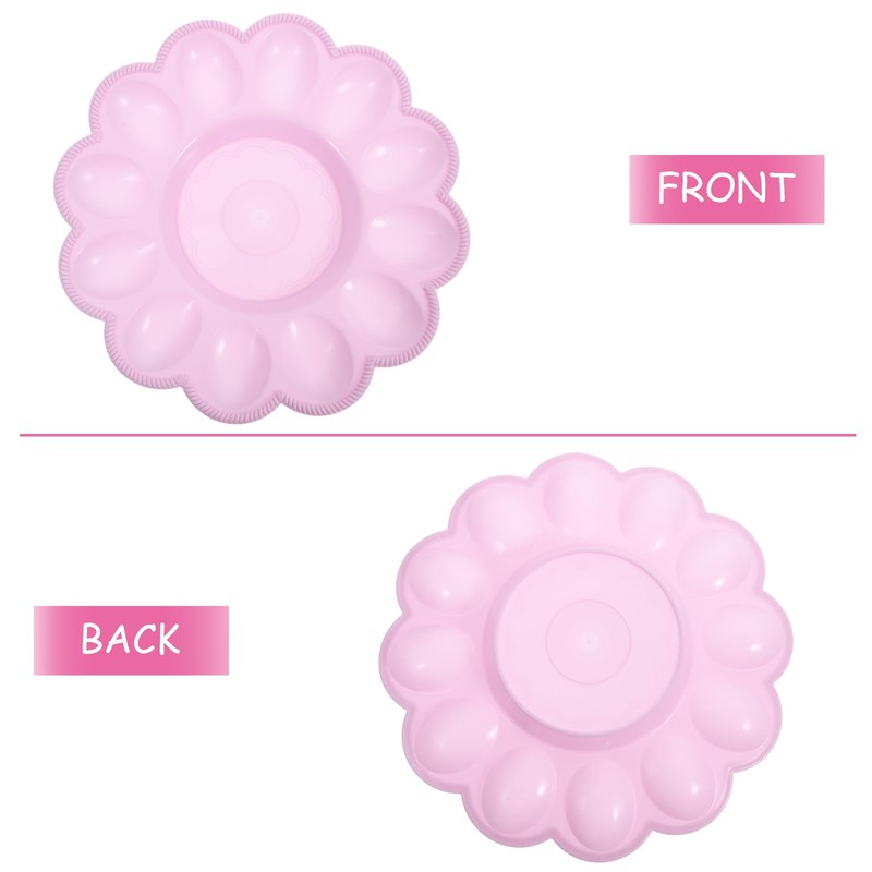 Deviled Egg Platter Compartment Round Plastic Deviled Egg Plate Reusable