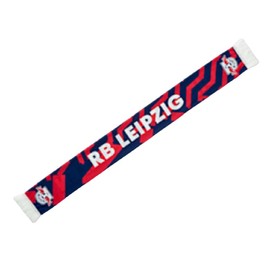 RB Leipzig Away Scarf Knitted Scarf Fan Scarf Scarf RBL - Plus Bookmark We Love Football, Red-navy, Unit size