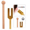 C-4096 Tuning Fork Meditation Tuning Energy Fork With Hammer Gold