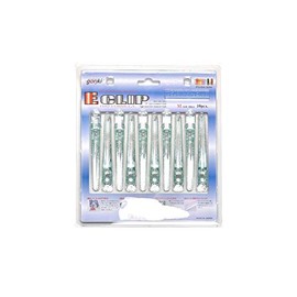 Gouriki Industry E-Clip, Medium, Clear Green, 10 Pieces