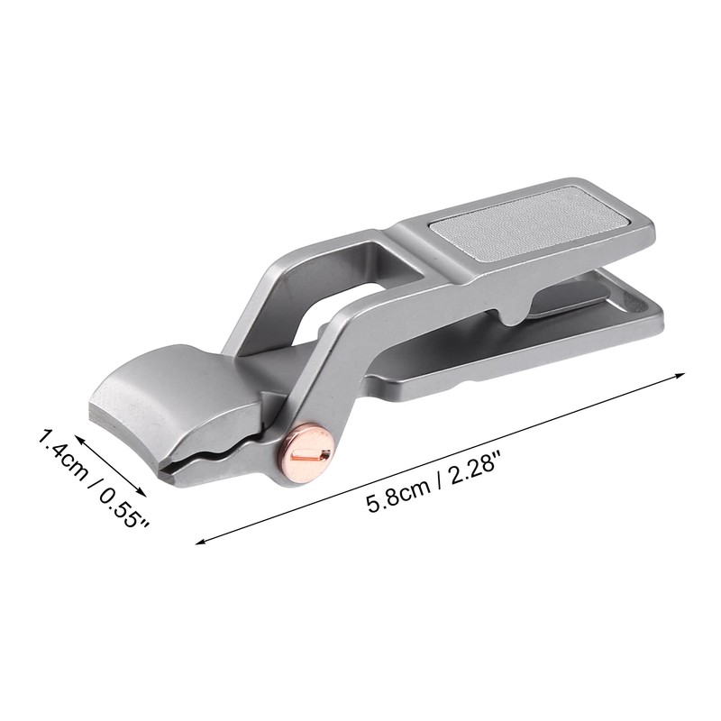 VOCOSTE Nail Clippers for Women Portable Gray Stainless Steel Nail