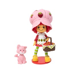 Boss Fight Studio Strawberry Shortcake with Custard the Kitten, Premium Collectible Action Figure – Highly Articulated Fruity Scented Figurine with Accessories, Interchangeable Parts, and Stand – 1:12