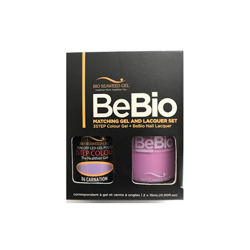 BIO SEAWEED BEBIO matching gel and lacquer set carnation #86