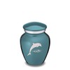 GetUrns Keepsake Embrace Dolphin Cremation Urn (Teal)
