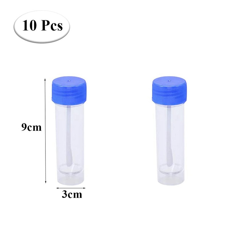 10 Pcs 25-30ml Stool Containers Sample Plastic Specimen Cup with