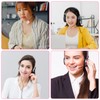 4 Pieces Mini Pink Microphone Windscreen, High-Density Headset Foam Mic