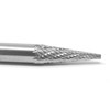 1/4" Carbide Bur, Pointed Cone, Double Cut, SM-2