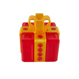 3D Annoying Gift Box with Screws, Prank Screw Toy Puzzle Box 3D Printed Gift Box, Really Annoying Present Box with Twist Storage and Assorted Colors for Christmas - Golden Red