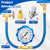 Refrigerator Freon Recharge Hose Kit-R134a R12 R22 Fridge Recharge Tool