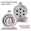 2 Pack Stainless Steel Fridge Thermometers, Double Scale Stand and