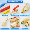 Tigbear R134A R410A R22 R12 AC Charging Hoses, 7" Length