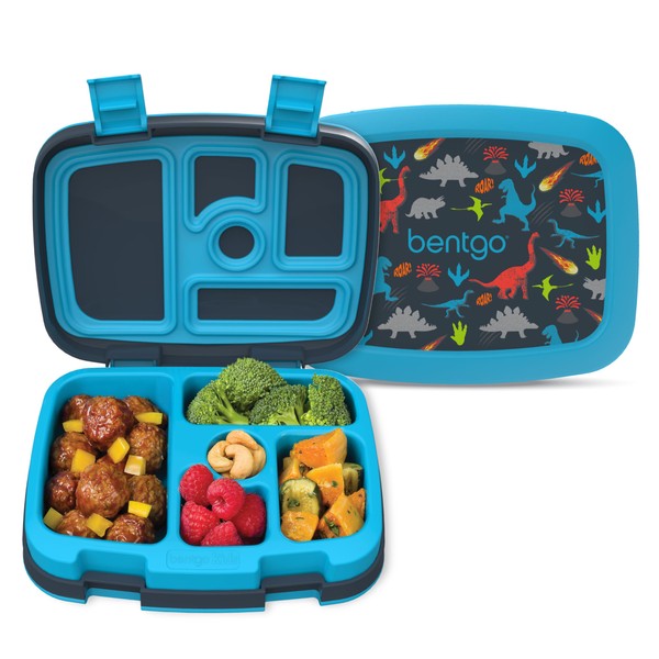 Bentgo Kids Prints Leak-Proof, 5-Compartment Bento-Style Kids Lunch Box -