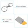 [PATIKIL] Leather Key Chain PU Leather Keychain with Key Ring
