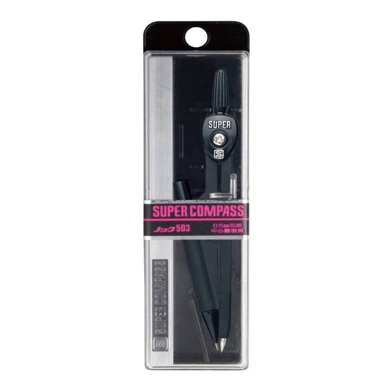ソニック コンパス 0.5mm芯用 黒 ノック-503-BK