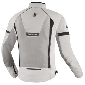 Bogotto Alastor Air Mesh Motorcycle Textile Jacket, Grey, 3XL