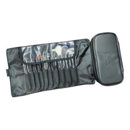 Set 10 Brochas Marifer Automaquillaje Brochas Profesionales Color Negro