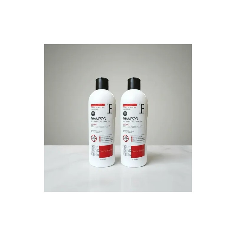 2 Pack Shampoo Crecimiento Capilar De Chile Y Romero