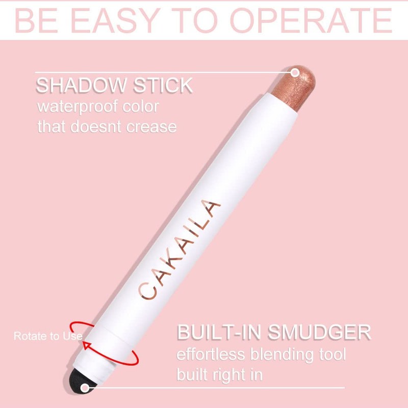 Mysense Creamy Eyeshadow Stick,Matte Eyeshadow Pencil Crayon,2 in 1 Eyeshadow
