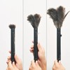 2 Piezas Plumeros de Plumas de Avestruz - Plumero Extensible