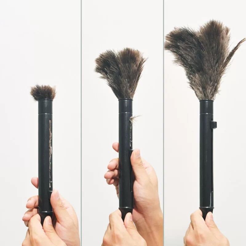 2 Piezas Plumeros de Plumas de Avestruz - Plumero Extensible