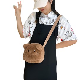 Moonlove Plush Bag, Shoulder Bag, Girl, Fluffy, Cute, Cat, Crossbody Bag, Pochette, Smartphone Pouch, Wallet, Coin, Small Items, Gift, Outing, Lolita, Shopping, Gift, All Seasons, Braun