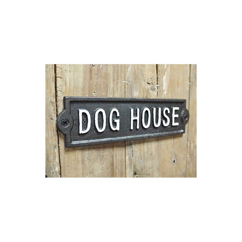 Black Country Metal Works Cast Iron Dog House Sign