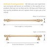 Asidrama 10 Pack 7.5 Inch(192mm) Brushed Brass Kitchen Cabinet Handles,
