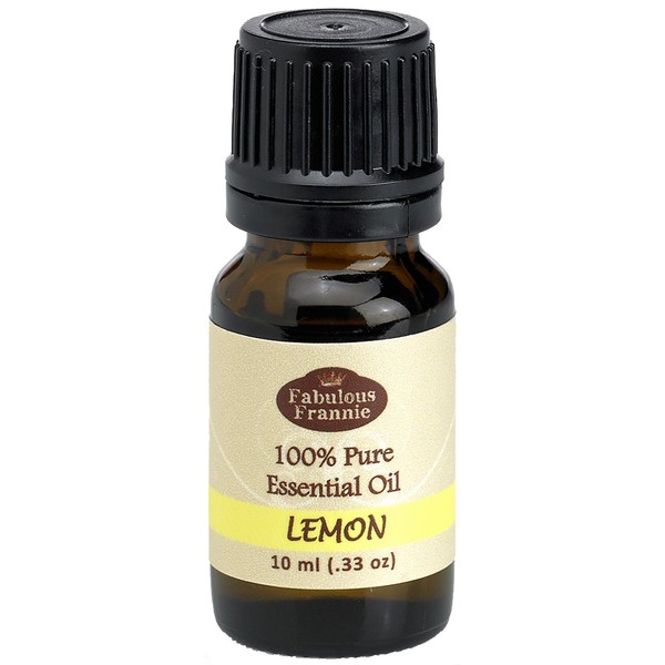 Fabulous Frannie Lemon 100% Pure, Undiluted Essential Oil Therapeutic Grade - 10 ml. Great for Aromatherapy