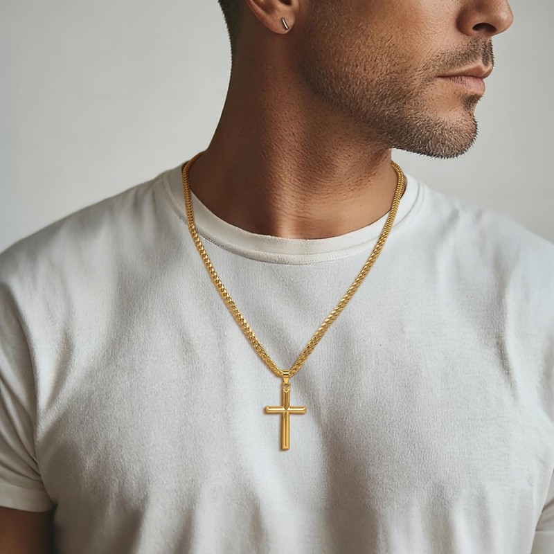 BANGALO Cross Necklace for Women for Men Faith Jewelry Presents