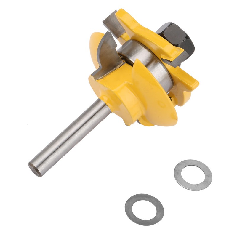 3Pcs set 1/4in Shank Woodworking Frame Door Rail & Stile