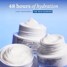 belif-The True Cream Moisturizing Bomb 50 ml, 48 horas de humectacin e hidratacin, pptidos, ceramidas, escualano, restaura la barrera cutnea, crema...
