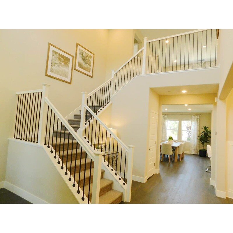 Langdoly Square 1/2" x 44" Wrought Iron Plain Balusters Hollow