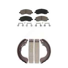 Transit Auto Front Rear Ceramic Brake Pads And Drum Shoes Kit Replacement For Jeep Patriot Compass Dodge Caliber Chrysler Sebring Avenger KCN-100347