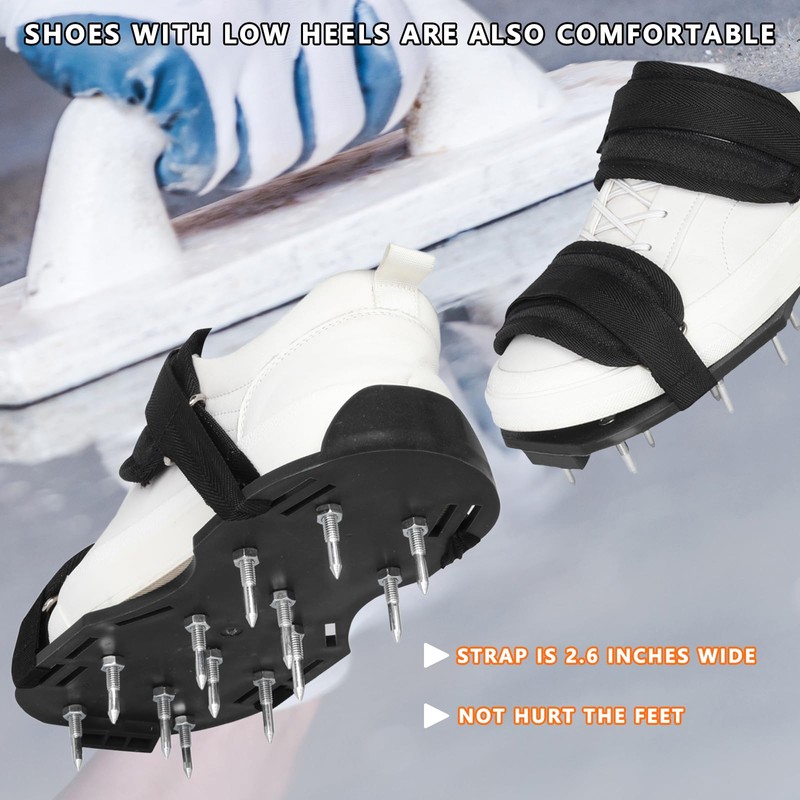 Spike Shoes for Epoxy Flooring Epoxy Shoes with 3/4" Short