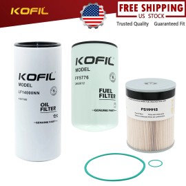 KOFIL LF14000NN FF5776 FS19915 Maintenance Filters Kit Compatible with Cummins