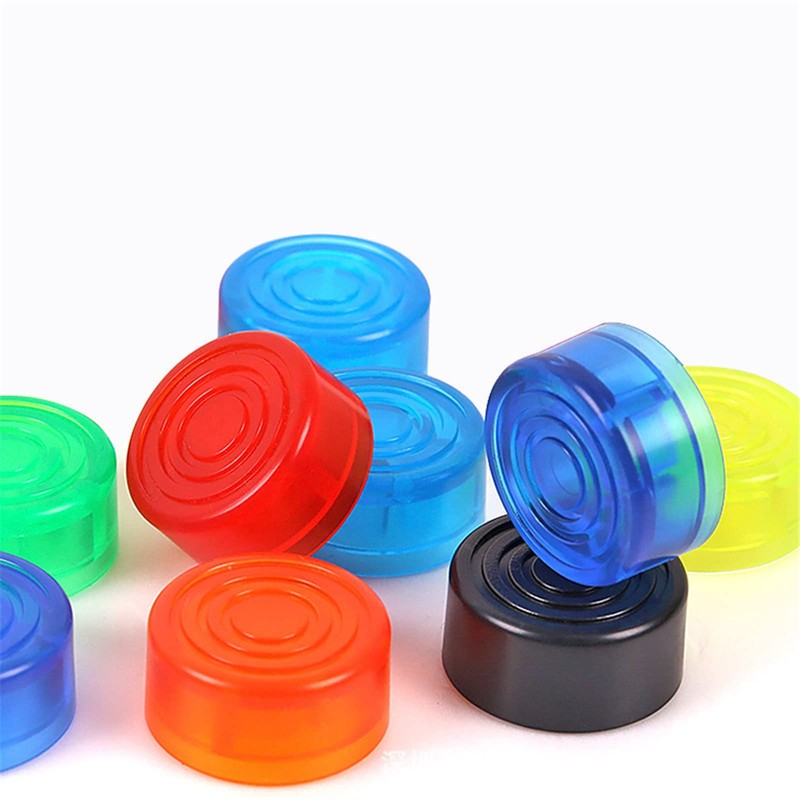 Pack of 16 Multicoloured Effect Foot Pegs Caps Protective Cap