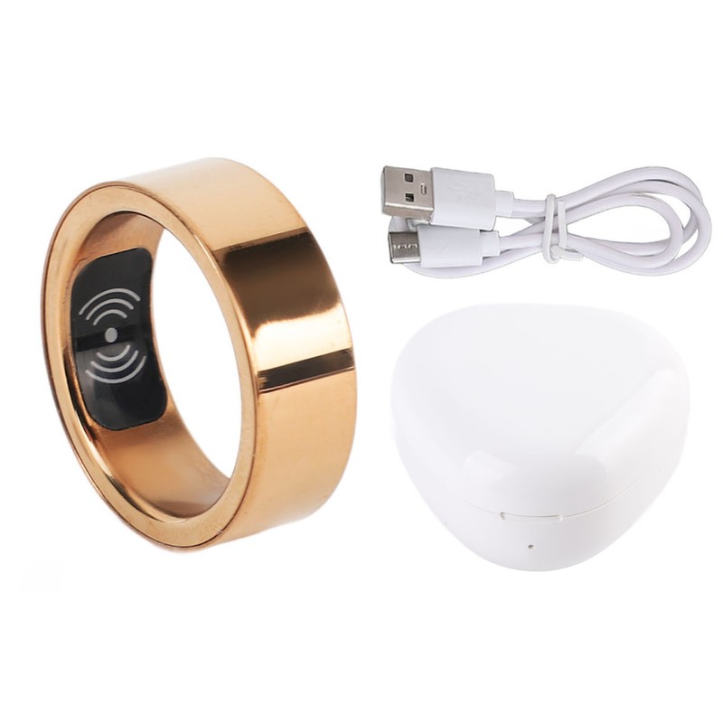 Bluetooth 5.0 Smart Health Ring IP68 Waterproof Stainless Steel Multifunctional