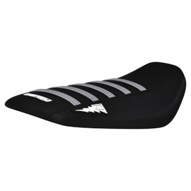 Enjoy Mfg Seat Cover - Compatible Fit for E Ride Pro E-Ride Pro eRide Pro Electric Bike (Color Rib) Bolt #433 (All Black with Silver Ribs)