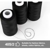 ilauke Sewing Thread 4 Pieces 11000 m Spools for Sewing