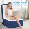 Folding Mattress Single,4 inch Memory Foam Tri Portable Trifold Mattress