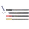 edding 1340 brush pen set - 4 pens - gold