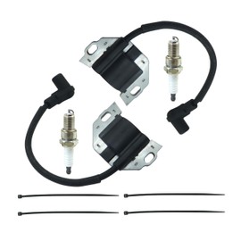 2 Pack of 21171-0740 Ignition Coil Compatible with Kawasaki Engine FR541V FR651V FR691V FR730V FS481V FR600V Fx730v with Spark plug Coil Assembly KM-21171-0758