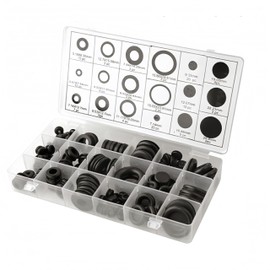 MACHSWON 125 Pcs Nitrile Rubber O-Rings Gasket Kit Metric Sealing O-Ring Washers Assortment Set Gasket O Rings Seal Grommets