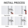 STFRBTH 4PCS Self-Closing Door Latches, Aluminum Alloy Spring Barrel Lock