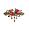 ZOONAI Vintage Beautiful Crystal Butterfly Hair Clip Barrette Headdress Accessories