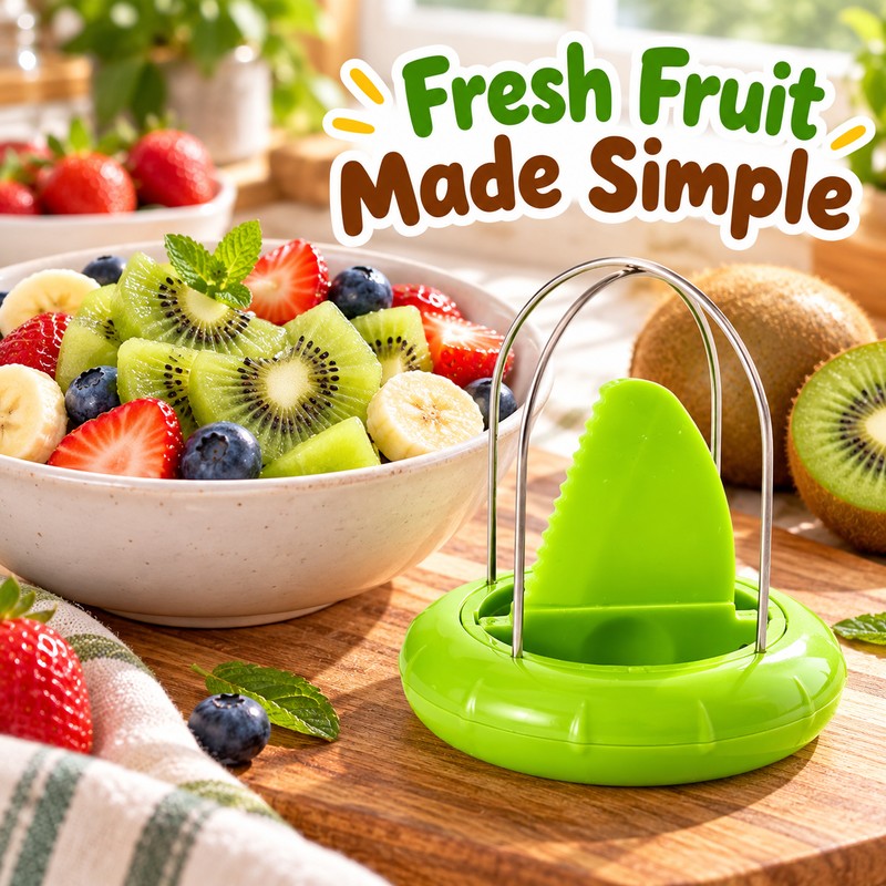 Kiwi Cutter and Peeler for Easy Fruit Preparation – Stainless